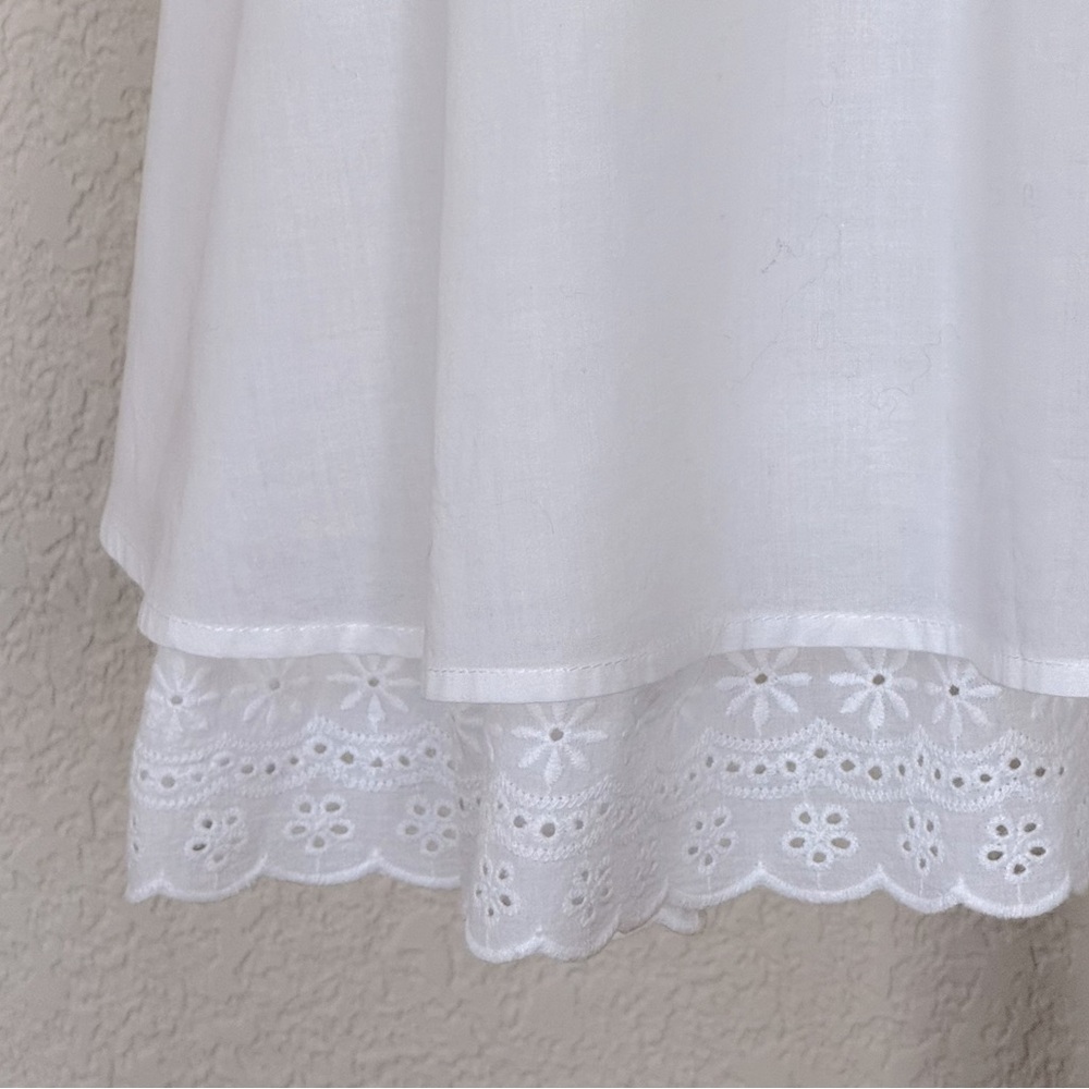 NWOT Mossimo Supply white cotton sundress with eyelet ruffle - Picture 3 of 5